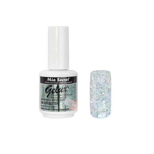 GP-147 Gelux Gel Polish Silver Glitter