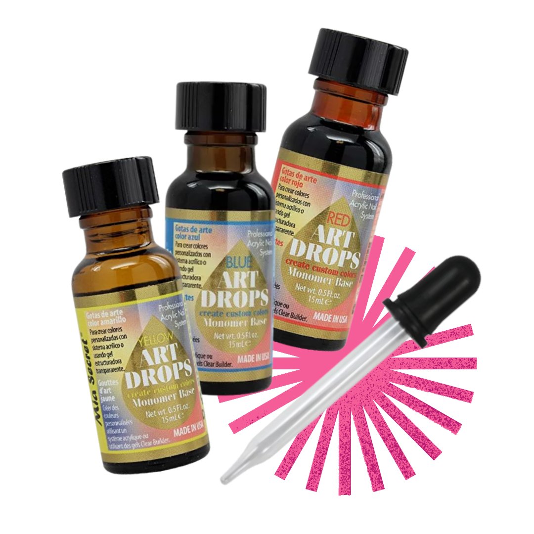 Art Drops & Dropper - Gotas de Arte para hacer colores - Karla's Nails Supply