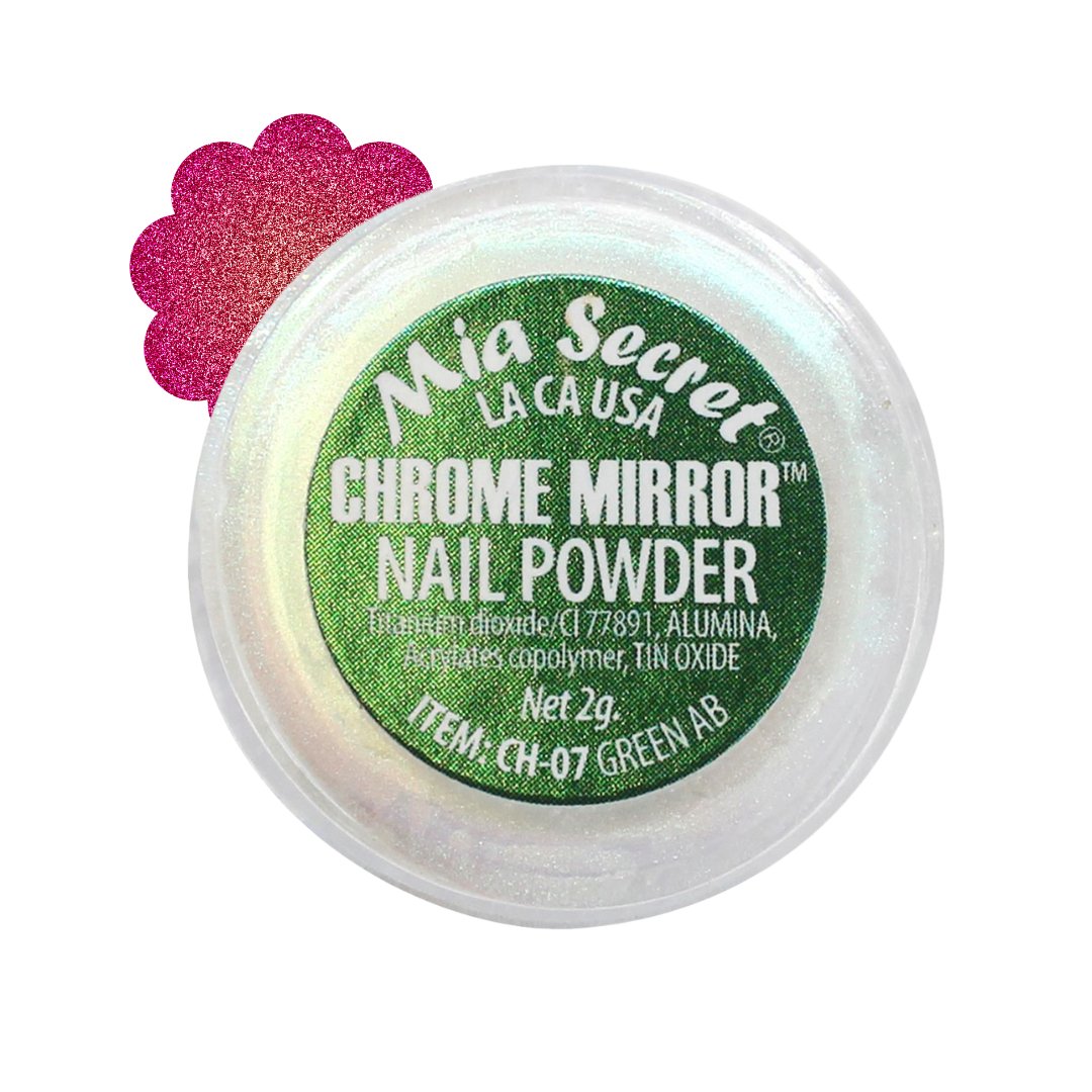 CH-07 CHROME MIRROR GREEN - Karla's Nails Supply