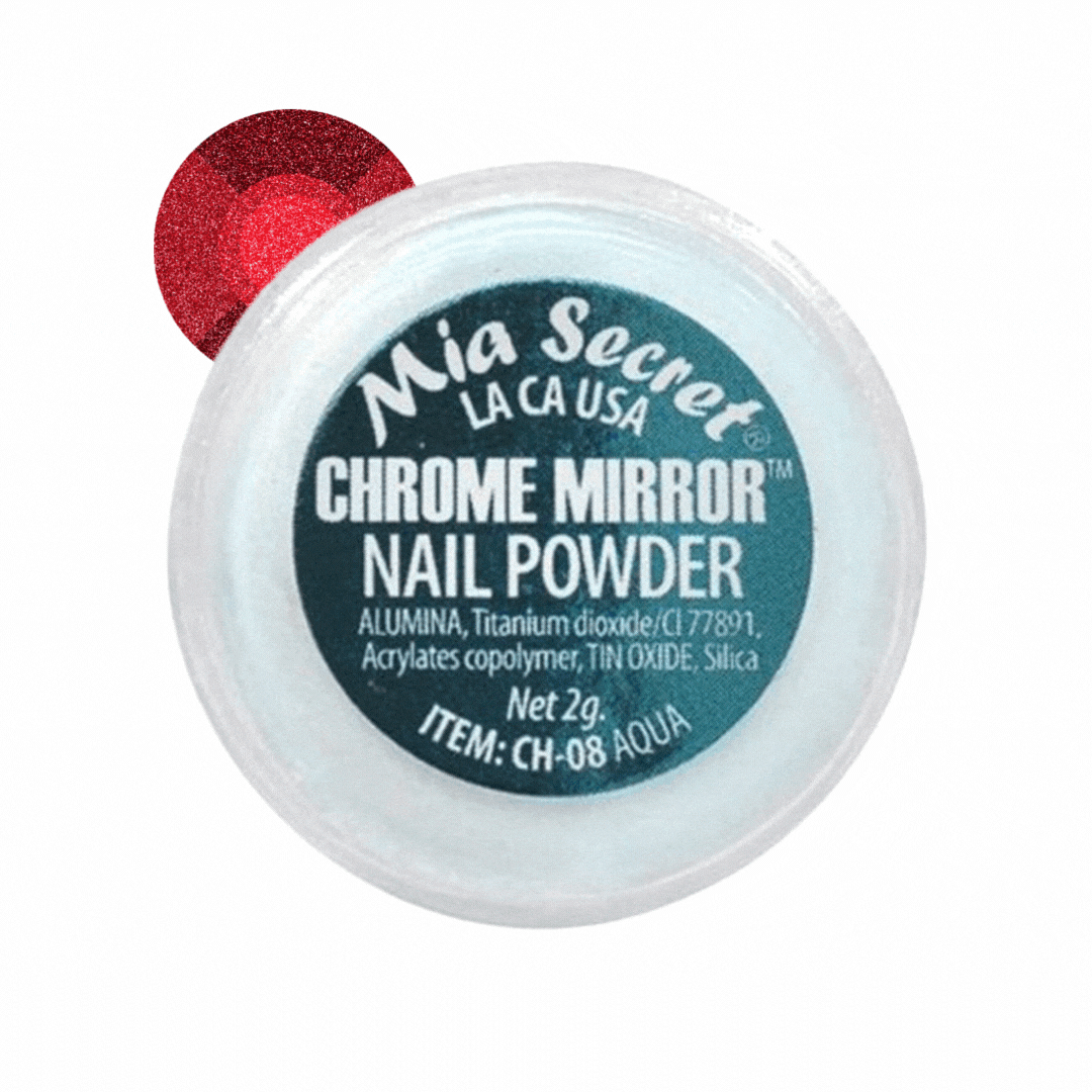 CH-08 CHROME MIRROR AQUA - Karla's Nails Supply
