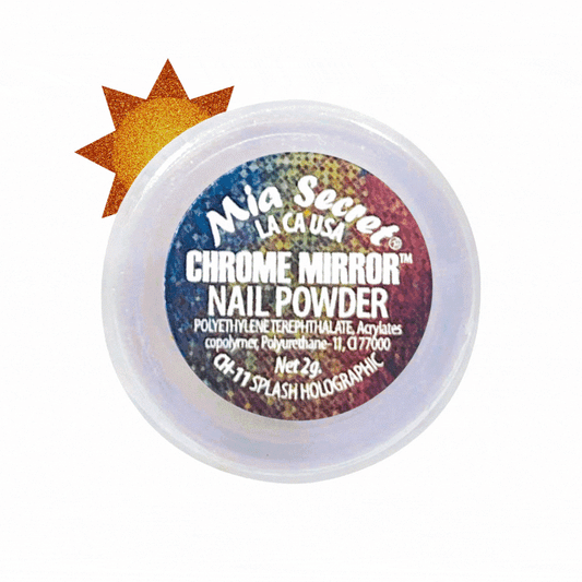 CH-11 CHROME MIRROR SPLASH HOLOGRAPHIC - Karla's Nails Supply
