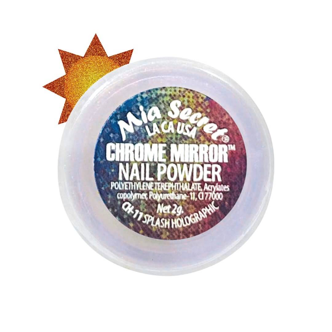 CH-11 CHROME MIRROR SPLASH HOLOGRAPHIC - Karla's Nails Supply