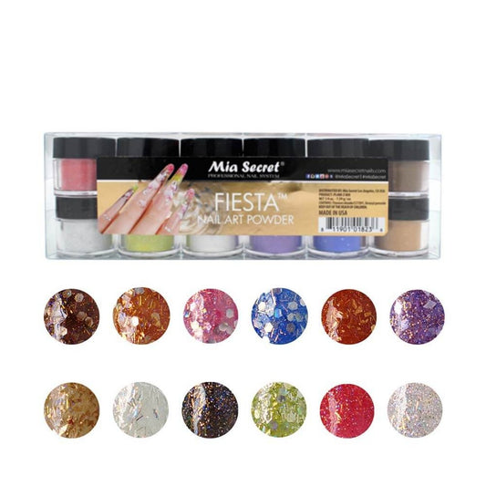 Fiesta Acrylic Nail Art Powder Collection PL400-Z MIX - Karla's Nails Supply