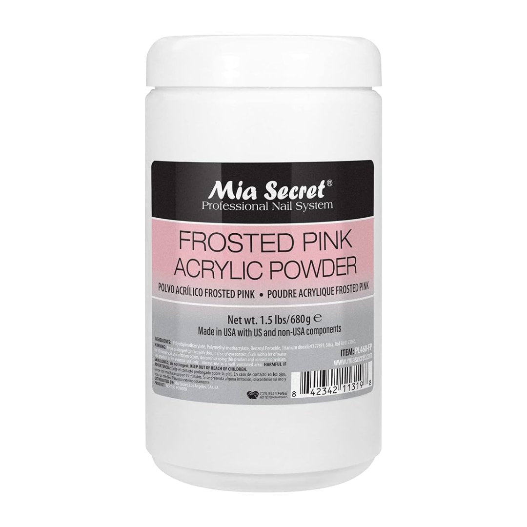 Frosted Pink Acrylic Powder - Karla's Nails Supply