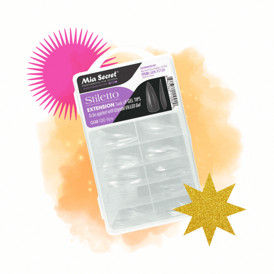 GEN-ST120 STILETTO EXTENSION Soak off GEL TIPS - Karla's Nails Supply