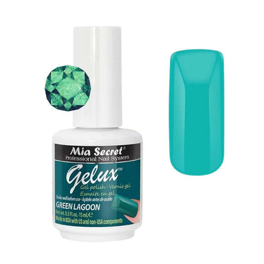 GP-90 GELUX TM GEL POLISH Mia Secret GREEN LAGOON - Karla's Nails Supply