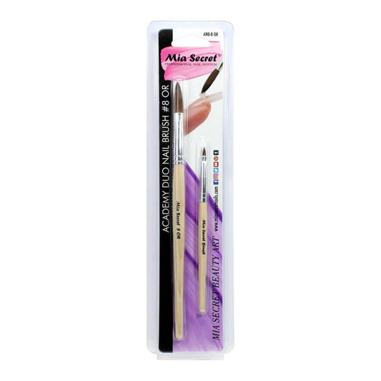 Academy Duo Nail Brushes ANB-8 OR DUO BRUSH 8 OR - Karla's Nails Supply