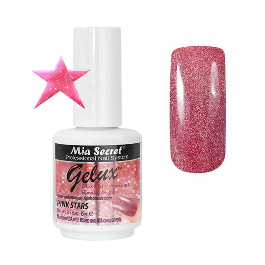 GP-25 GELUX TM GEL POLISH Mia Secret PINK STARS - Karla's Nails Supply