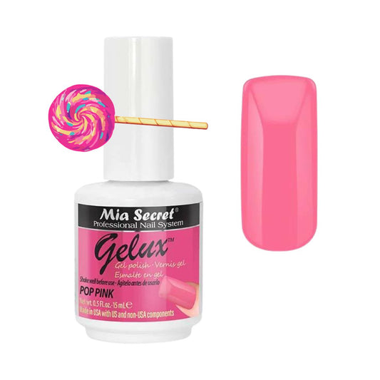 GP-51 GELUX TM GEL POLISH Mia Secret POP PINK - Karla's Nails Supply