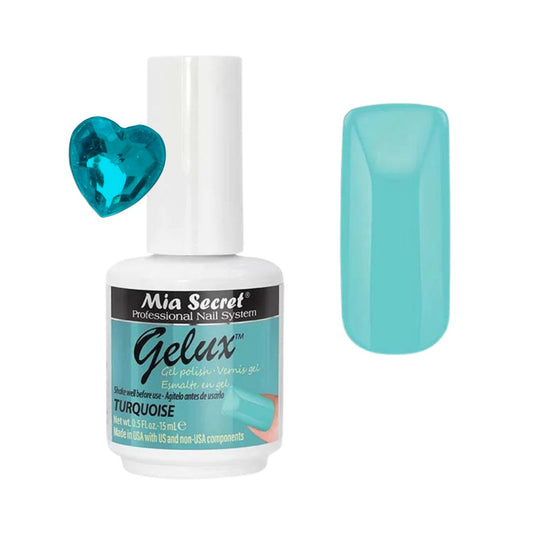 GP-58 GELUX TM GEL POLISH Mia Secret TURQUOISE - Karla's Nails Supply