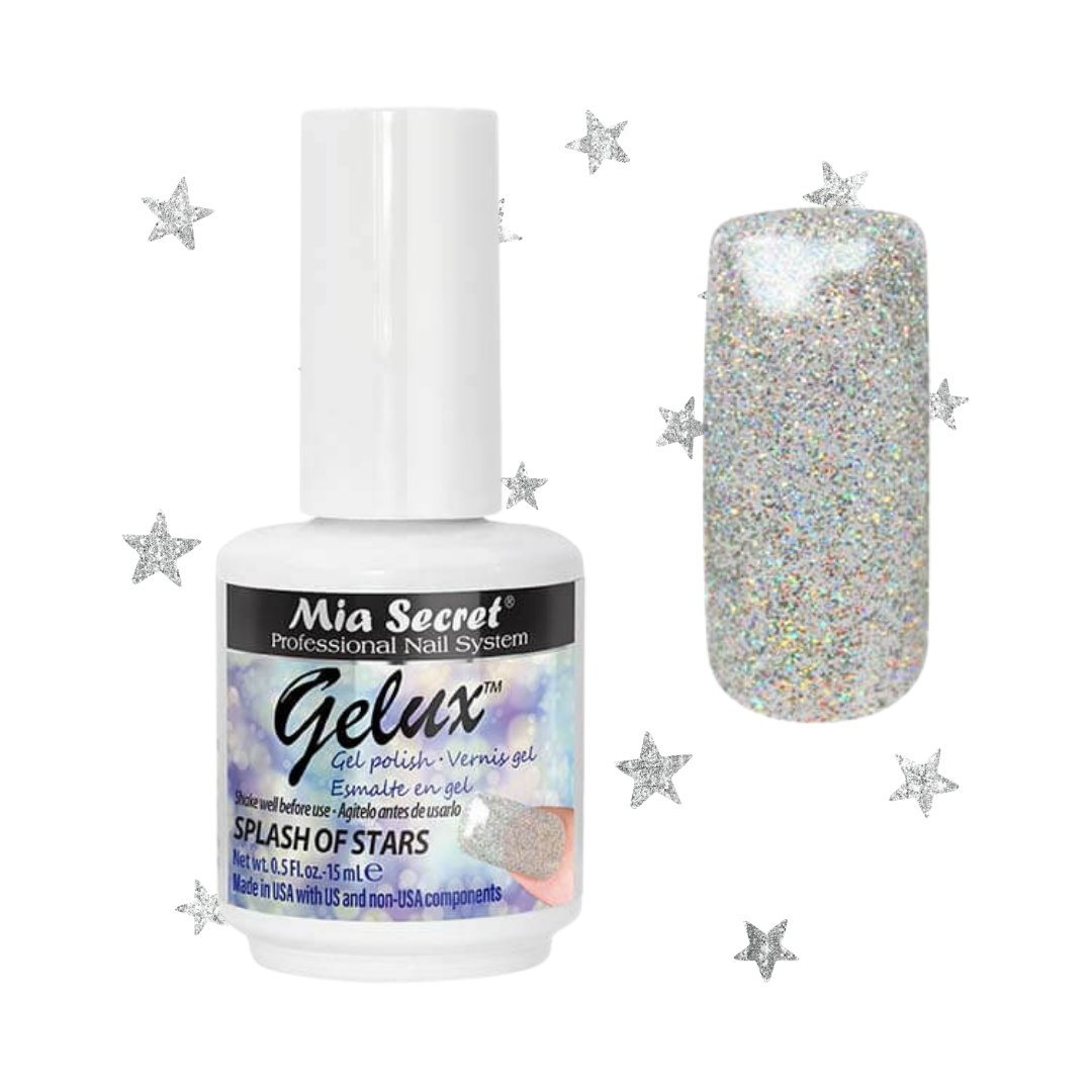 GP-75 GELUX TM GEL POLISH Mia Secret SPLASH OF STARS - Karla's Nails Supply